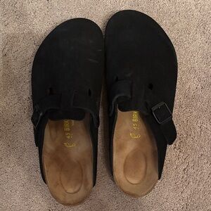 Birkenstock Boston Suede Clogs